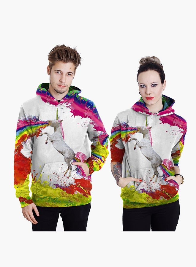 NADANBAO 3D Printing Long Sleeve Hoodie Multicolour - Image 1