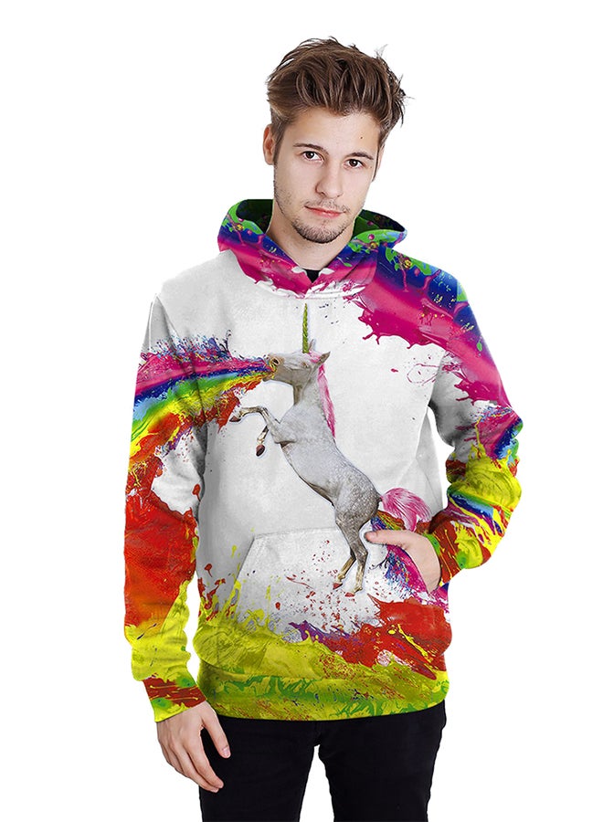 NADANBAO 3D Printing Long Sleeve Hoodie Multicolour - Image 3