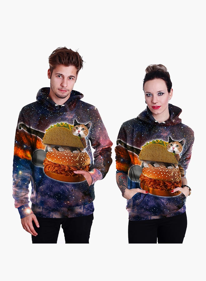 NADANBAO 3D Printing Long Sleeve Hoodie Multicolour  - Image 1