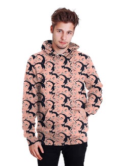 NADANBAO 3D Printing Long Sleeve Hoodie Pink/Black  - Image 3