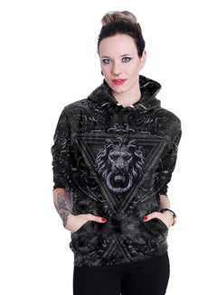NADANBAO 3D Printing Long Sleeve Hoodie Black  - Image 4