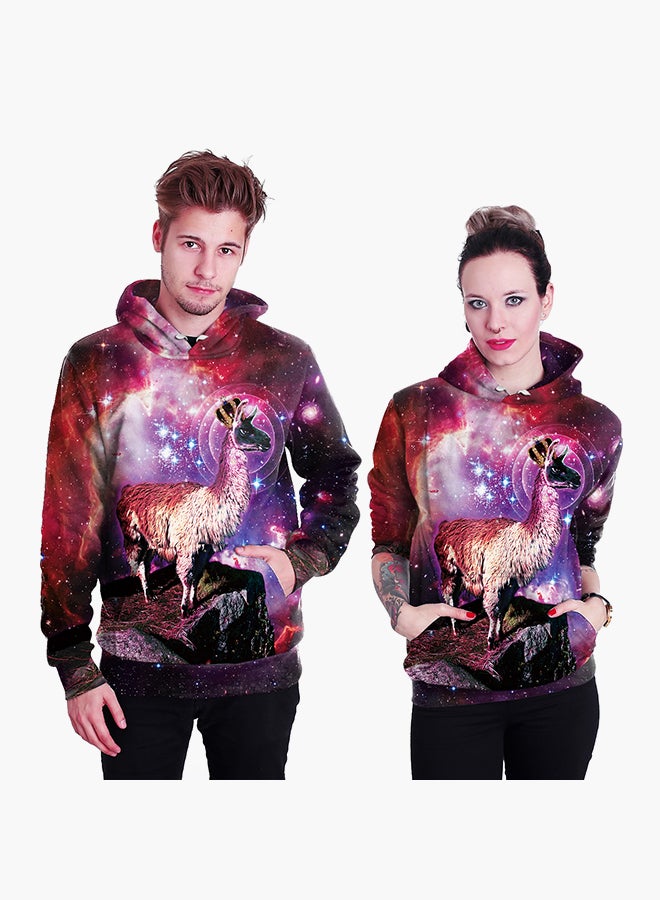 NADANBAO 3D Printing Long Sleeve Hoodie Multicolour  - Image 1