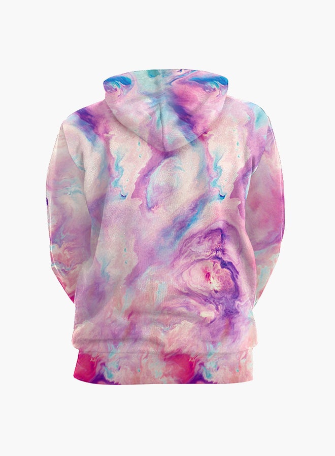 نادانباو هودي بأكمام طويلة وطبعة ثلاثية الأبعاد متعدد الألوان - Image 2