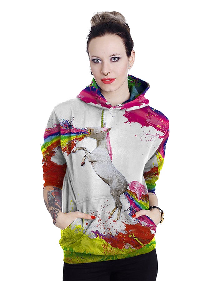 NADANBAO 3D Printing Long Sleeve Hoodie Multicolour - Image 4