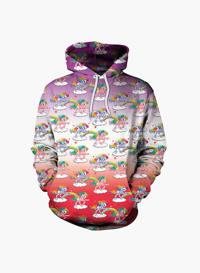 NADANBAO 3D Printing Long Sleeve Hoodie Multicolour  - Image 1