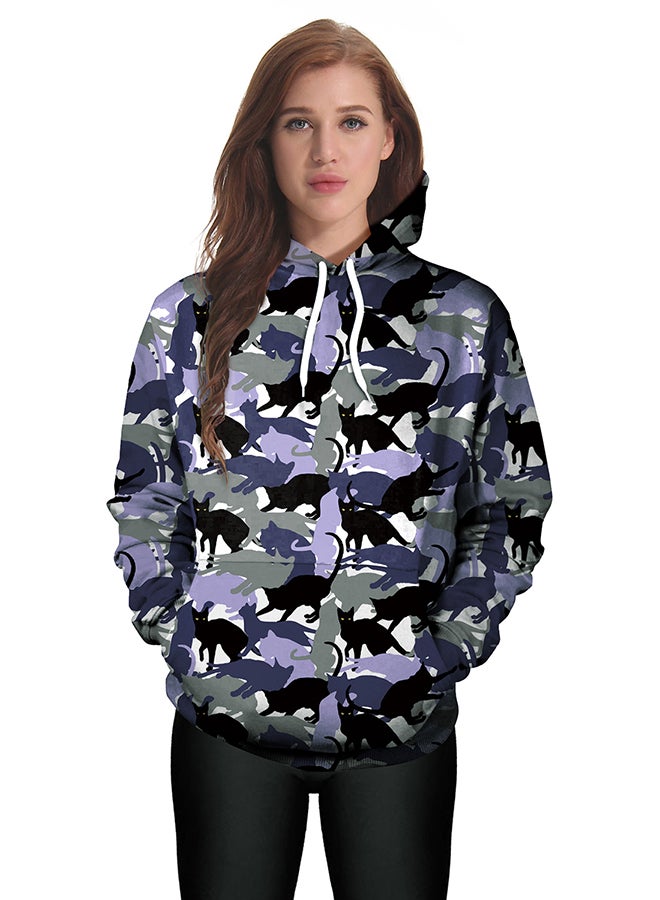 NADANBAO - 3D Printing Long Sleeve Hoodie Multicolour - Image 1