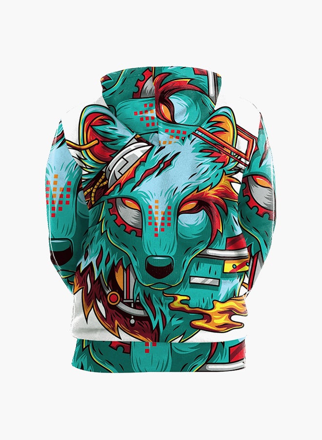 NADANBAO 3D Printing Long Sleeve Hoodie Multicolour - Image 2