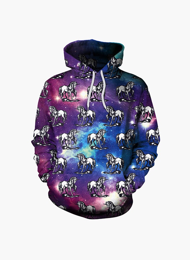 NADANBAO 3D Printing Long Sleeve Hoodie Multicolour - Image 1