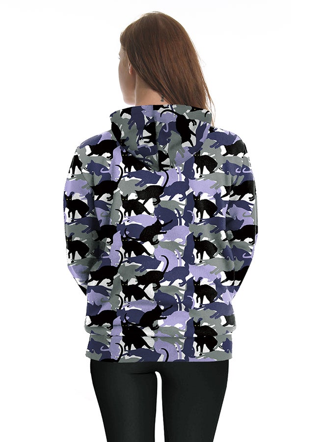 NADANBAO - 3D Printing Long Sleeve Hoodie Multicolour - Image 1