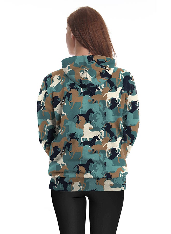 NADANBAO - 3D Printing Long Sleeve Hoodie Multicolour - Image 1