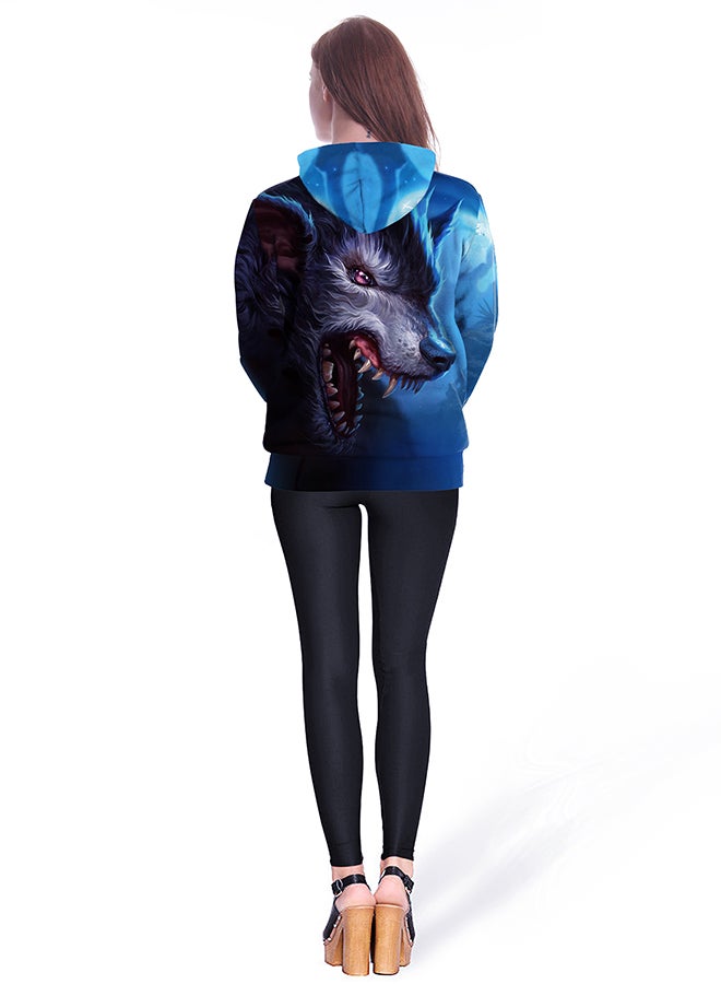 NADANBAO - 3D Printing Long Sleeve Hoodie Multicolour - Image 1