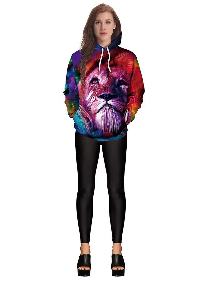 NADANBAO - 3D Printing Long Sleeve Hoodie Multicolour - Image 1