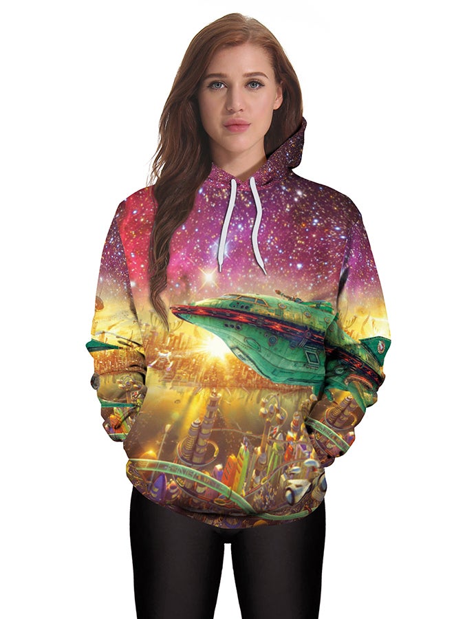 NADANBAO 3D Printing Long Sleeve Hoodie Multicolour  - Image 3