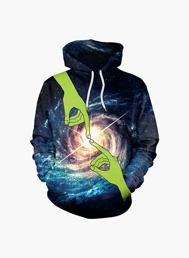 NADANBAO 3D Printing Long Sleeve Hoodie Multicolour - Image 1
