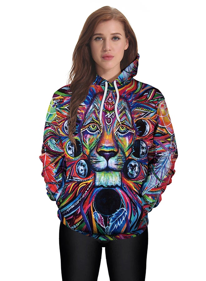 NADANBAO - 3D Printing Long Sleeve Hoodie Multicolour - Image 1