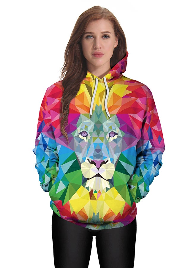 NADANBAO - 3D Printing Long Sleeve Hoodie Multicolour - Image 1