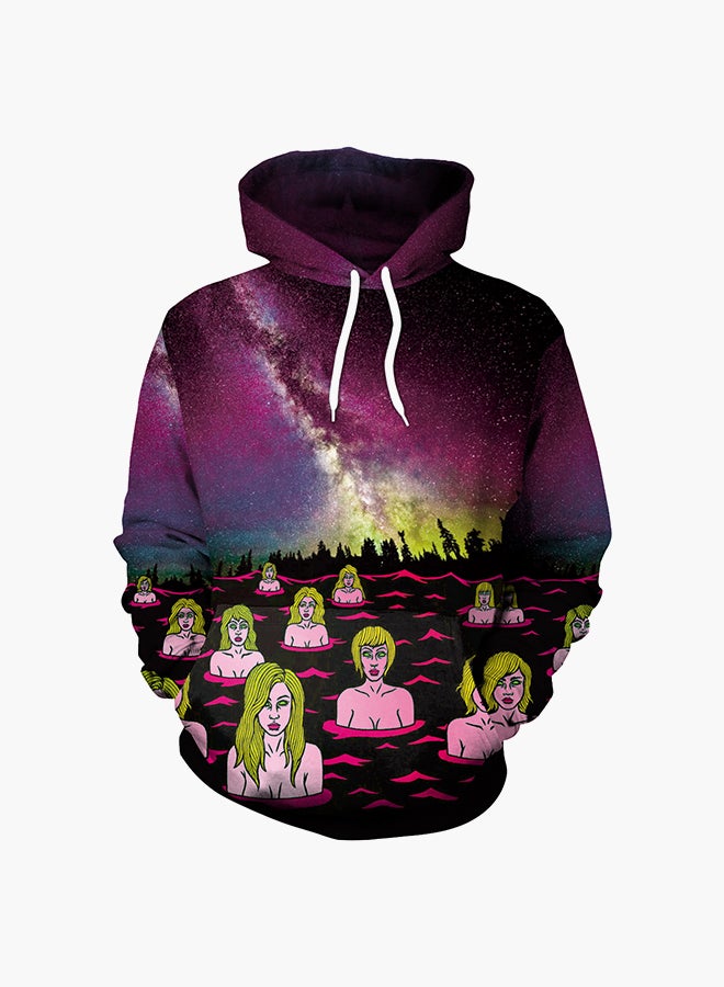 NADANBAO 3D Printing Long Sleeve Hoodie Multicolour - Image 1