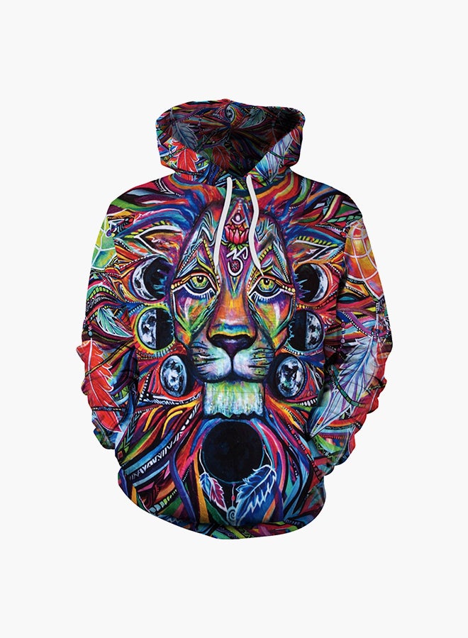 NADANBAO - 3D Printing Long Sleeve Hoodie Multicolour - Image 1