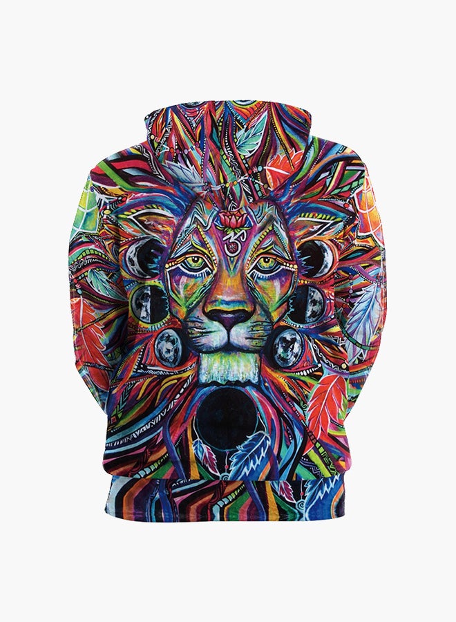 NADANBAO - 3D Printing Long Sleeve Hoodie Multicolour - Image 1