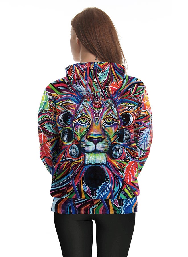 NADANBAO - 3D Printing Long Sleeve Hoodie Multicolour - Image 1