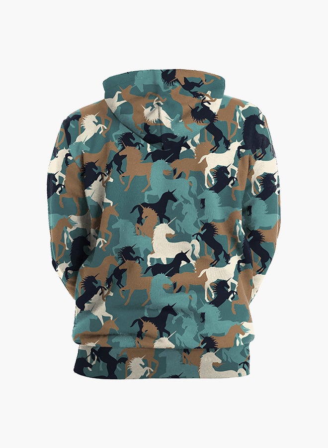 NADANBAO - 3D Printing Long Sleeve Hoodie Multicolour - Image 1