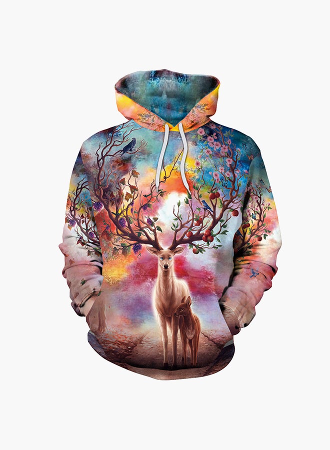 NADANBAO - 3D Printing Long Sleeve Hoodie Multicolour - Image 1