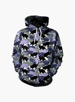 3D Printing Long Sleeve Hoodie Multicolour