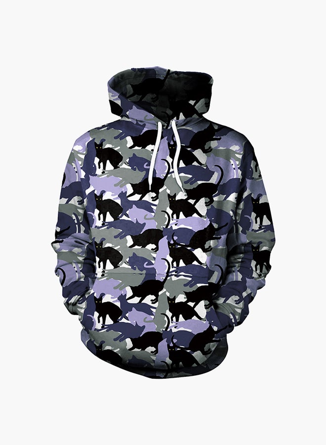 NADANBAO - 3D Printing Long Sleeve Hoodie Multicolour - Image 1
