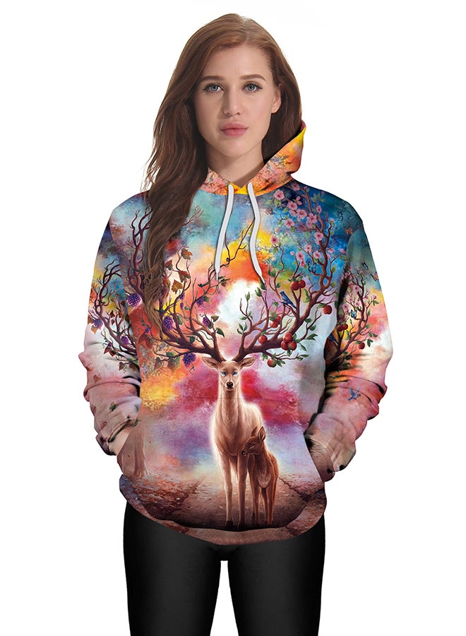 NADANBAO - 3D Printing Long Sleeve Hoodie Multicolour - Image 1