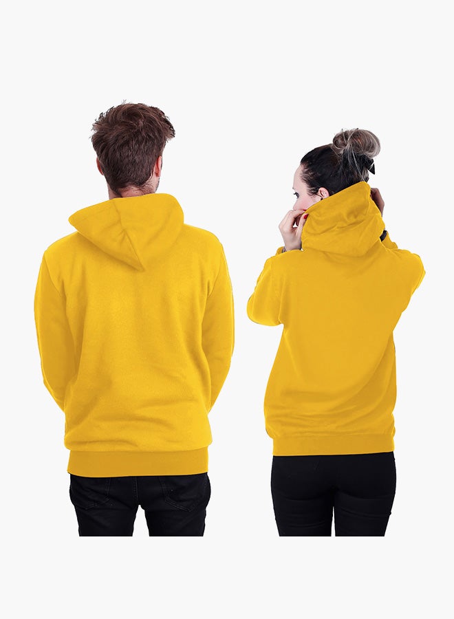 NADANBAO 3D Printing Long Sleeve Hoodie Yellow  - Image 2