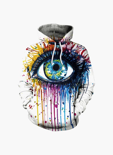 3D Printing Long Sleeve Hoodie Multicolour
