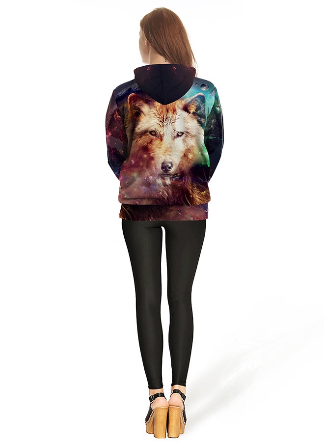 NADANBAO - 3D Printing Long Sleeve Hoodie Multicolour - Image 1