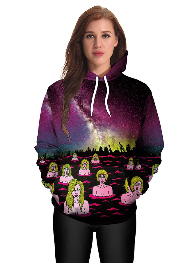 NADANBAO 3D Printing Long Sleeve Hoodie Multicolour - Image 3