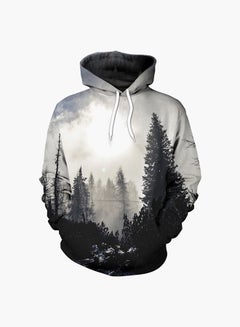 3D Printing Long Sleeve Hoodie White/Grey - v1557488208/N24968830V_1