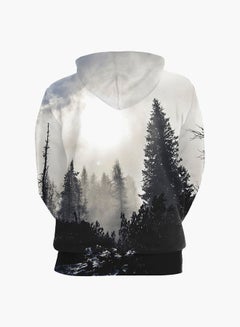 3D Printing Long Sleeve Hoodie White/Grey - v1557488210/N24968830V_2