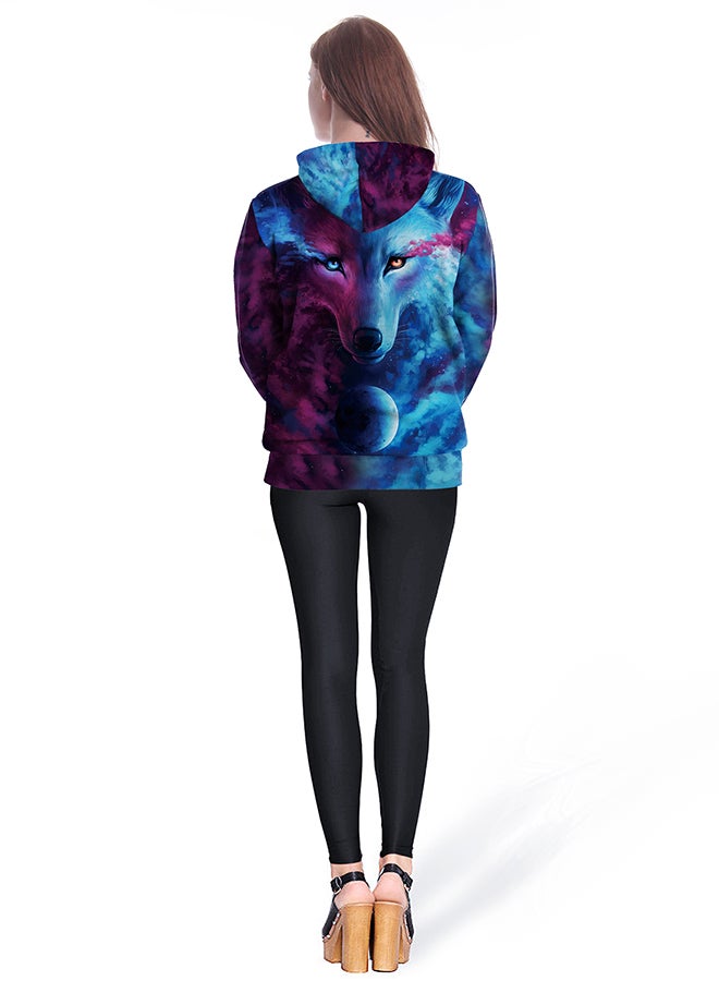 NADANBAO - 3D Printing Long Sleeve Hoodie Multicolour - Image 1