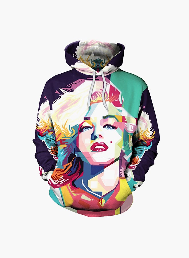 NADANBAO 3D Printing Long Sleeve Hoodie Multicolour - Image 1