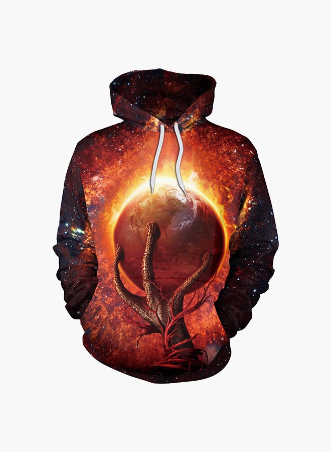 نادانباو هودي بأكمام طويلة وطبعة ثلاثية الأبعاد متعدد الألوان - Image 1