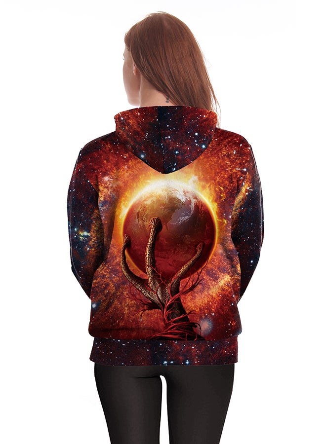 نادانباو هودي بأكمام طويلة وطبعة ثلاثية الأبعاد متعدد الألوان - Image 4