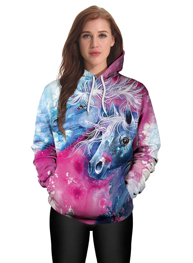 NADANBAO 3D Printing Long Sleeve Hoodie Multicolour - Image 3