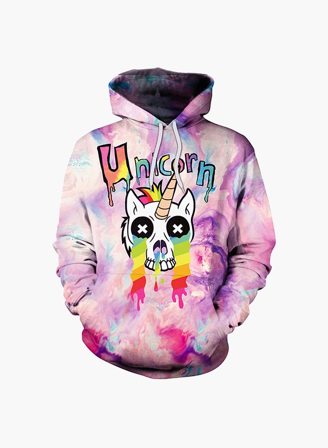 نادانباو هودي بأكمام طويلة وطبعة ثلاثية الأبعاد متعدد الألوان - Image 1