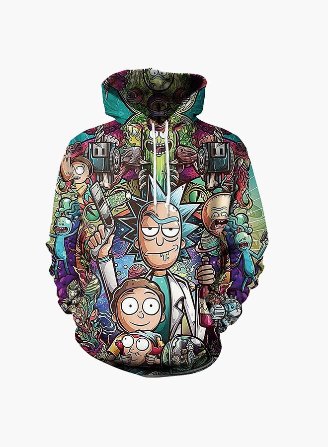 NADANBAO - 3D Printing Long Sleeve Hoodie Multicolour - Image 1