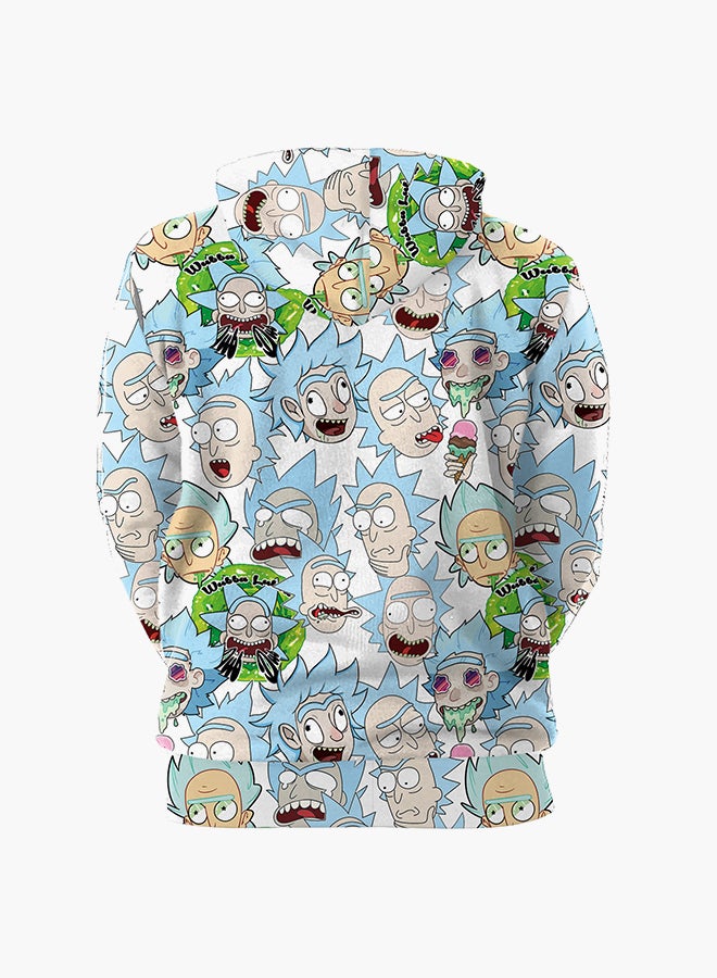 NADANBAO - 3D Printing Long Sleeve Hoodie Multicolour - Image 1