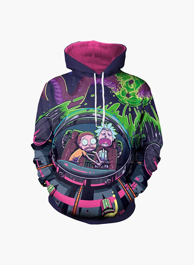 NADANBAO 3D Printing Long Sleeve Hoodie Multicolour  - Image 1