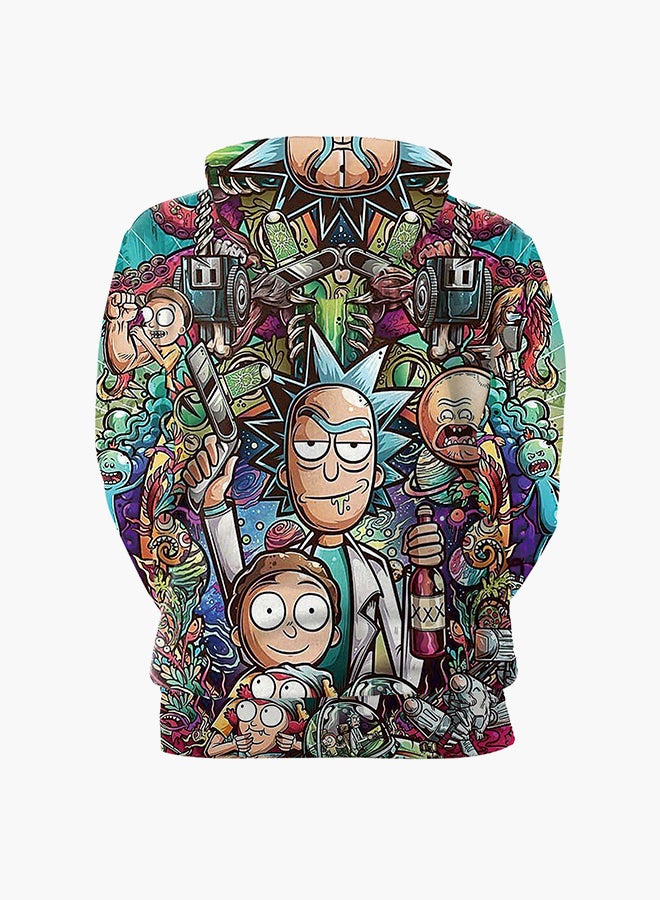 NADANBAO - 3D Printing Long Sleeve Hoodie Multicolour - Image 1