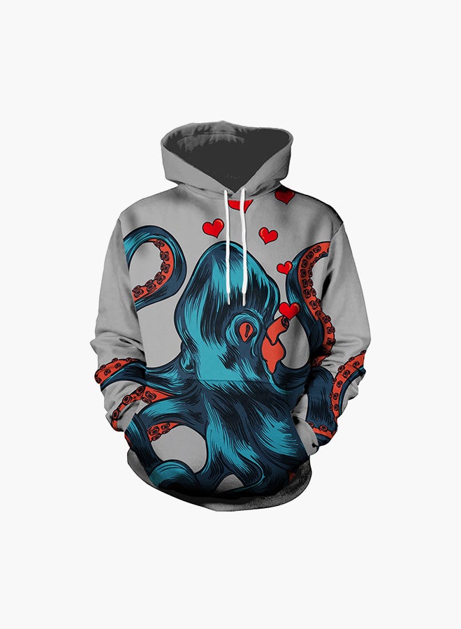 NADANBAO - 3D Printing Long Sleeve Hoodie Multicolour - Image 1