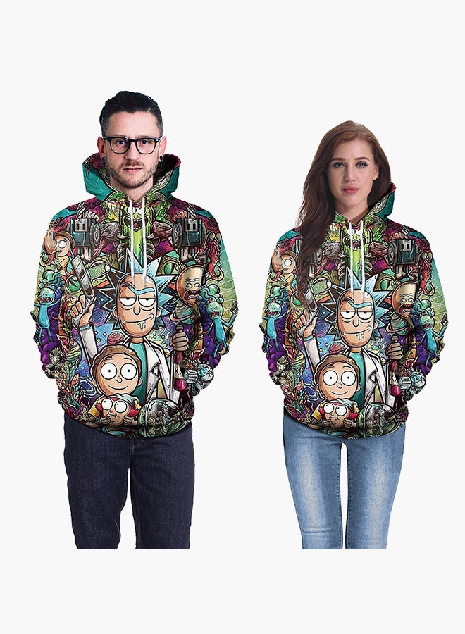 NADANBAO - 3D Printing Long Sleeve Hoodie Multicolour - Image 1