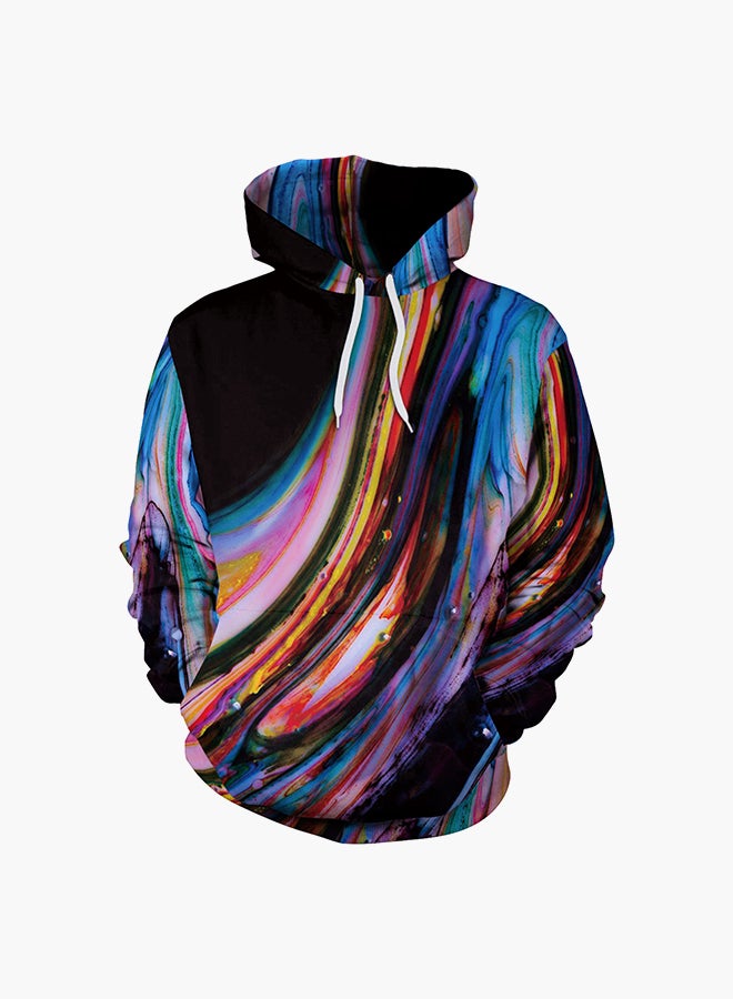 NADANBAO - 3D Printing Long Sleeve Hoodie Multicolour - Image 1
