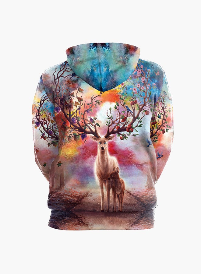 NADANBAO - 3D Printing Long Sleeve Hoodie Multicolour - Image 1
