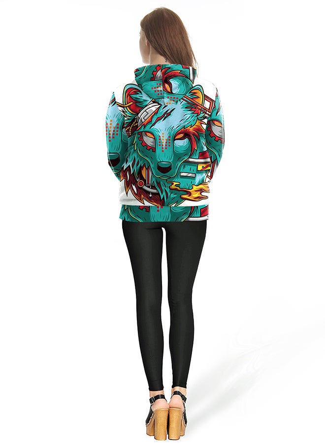 NADANBAO 3D Printing Long Sleeve Hoodie Multicolour - Image 4